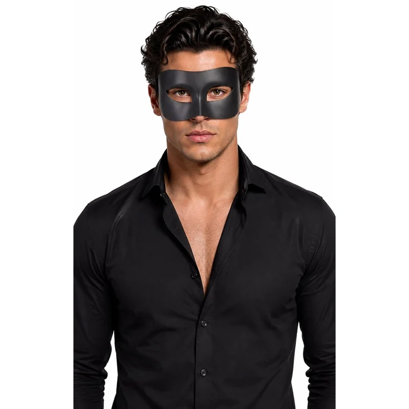 Black Masquerade Mask for Adults
