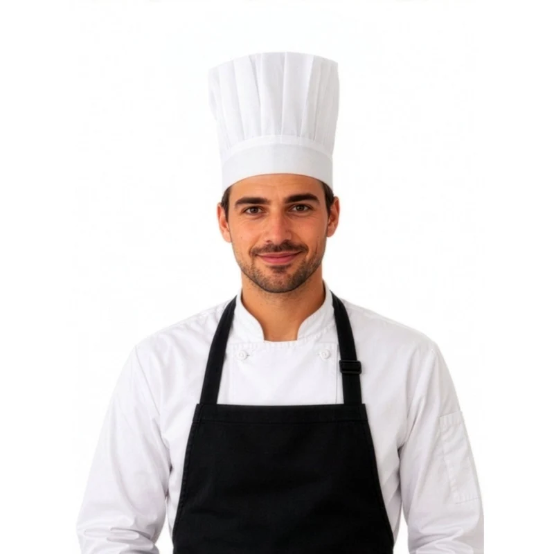 White Chef's Hat for Adults