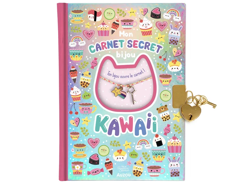 Ma papeterie créative – Mon carnet Secret Bijou Kawaii - Auzou