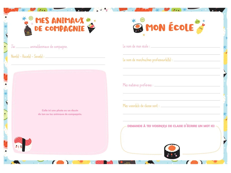 Ma papeterie créative – Mon carnet Secret Bijou Kawaii - Auzou