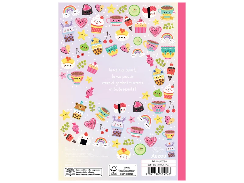 Ma papeterie créative – Mon carnet Secret Bijou Kawaii - Auzou