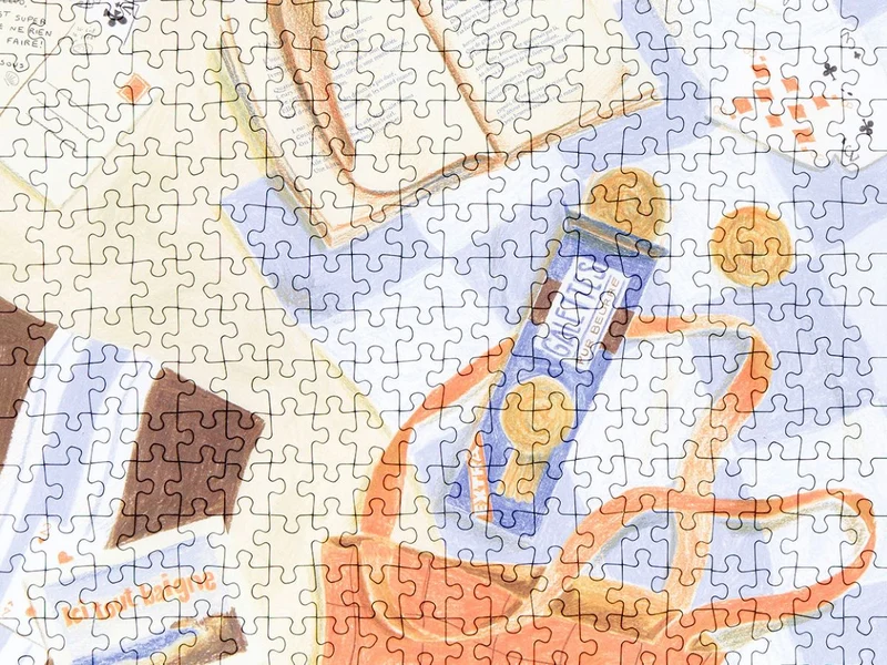 Puzzle Du sable entre les pages - 500 pcs - Jour Férié