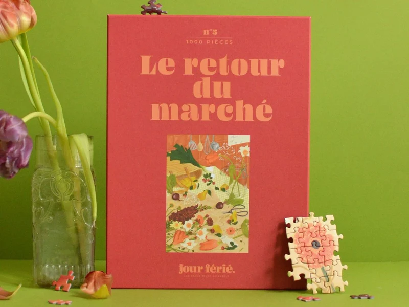 Le retour du marché puzzle 1000 pcs - Jour Férié