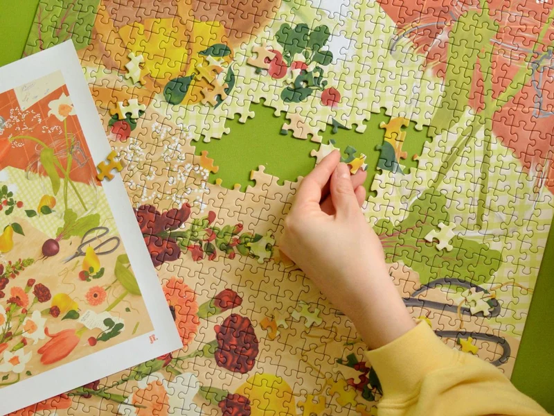 Le retour du marché puzzle 1000 pcs - Jour Férié