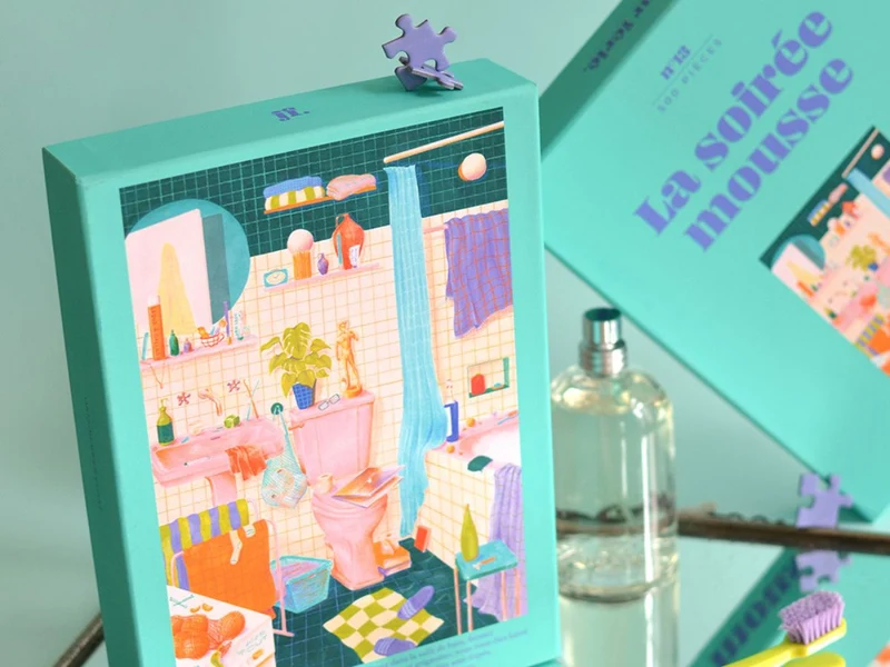 Puzzle La soirée mousse - 500 pcs - Jour Férié