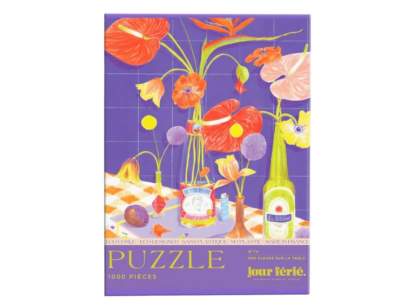 Puzzle Des fleurs sur la table - 500 pcs - Jour Férié