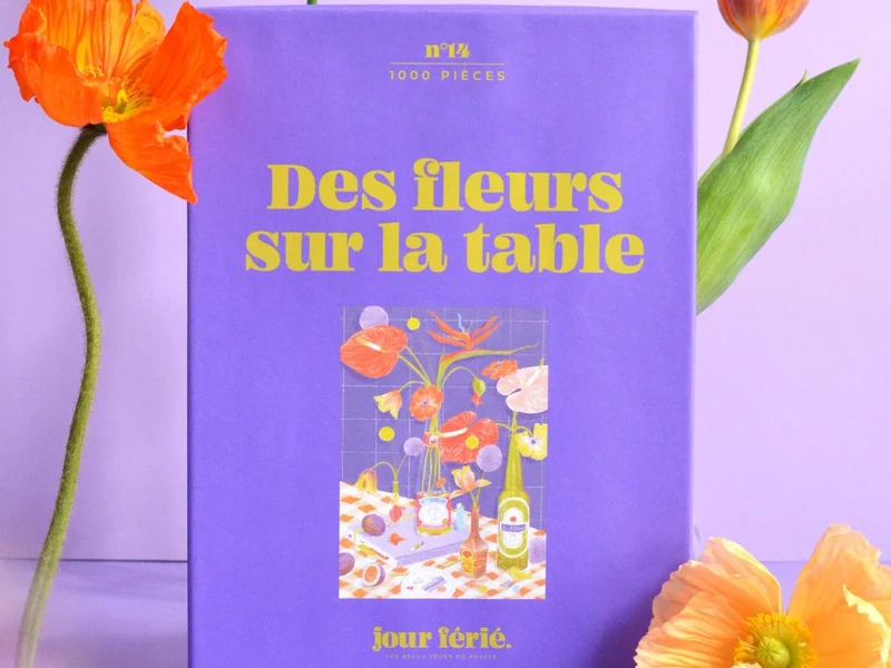 Puzzle Des fleurs sur la table - 500 pcs - Jour Férié