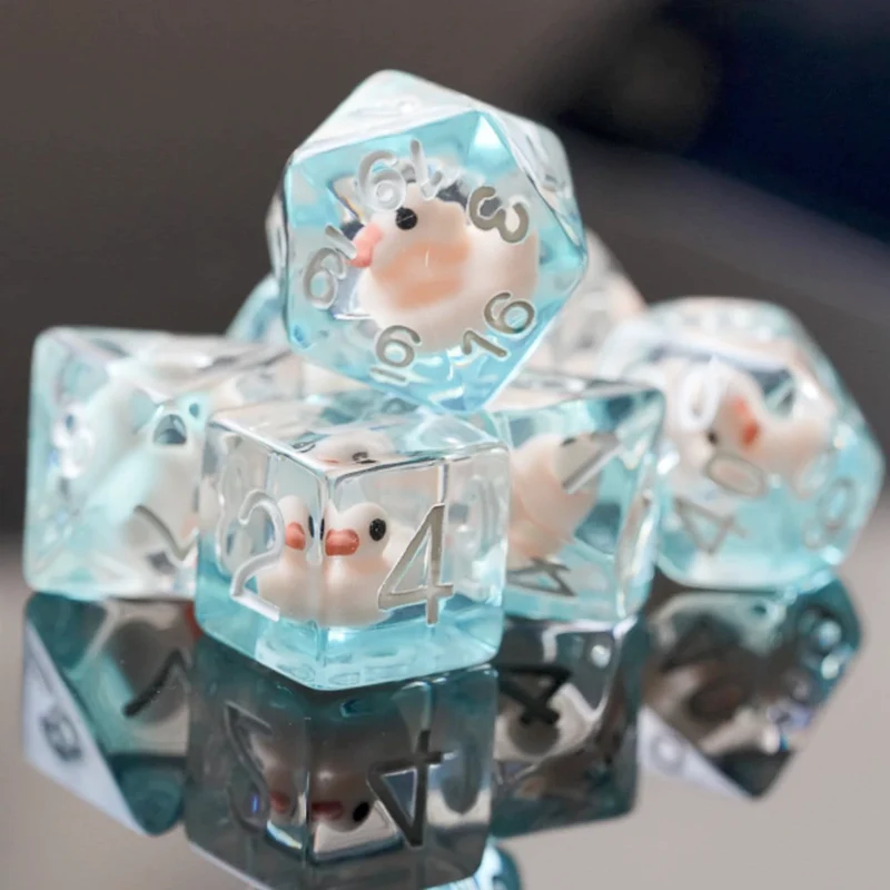 Pink Duck RPG Dice Set
