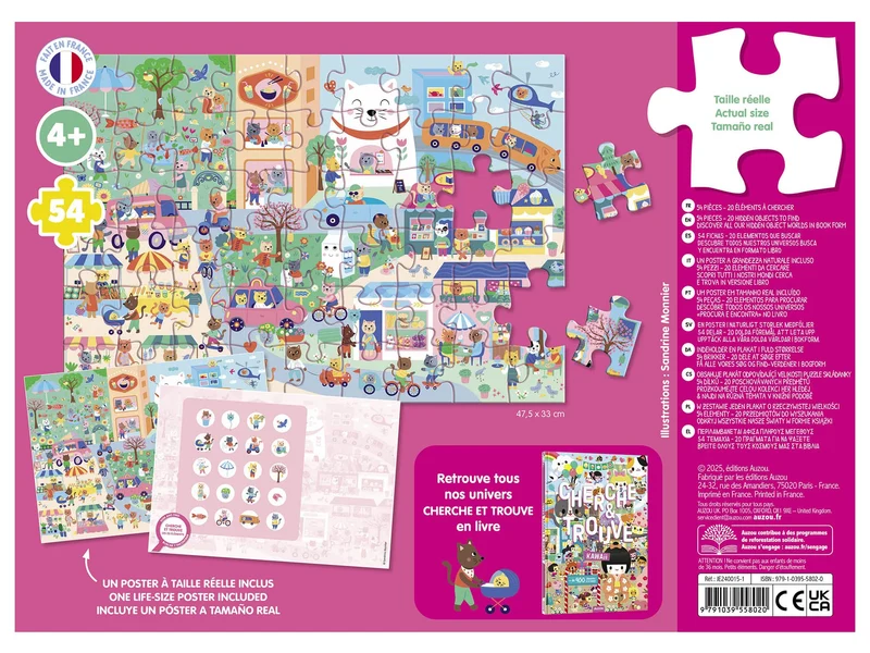 Puzzle cherche et trouve – Kawaii - Auzou