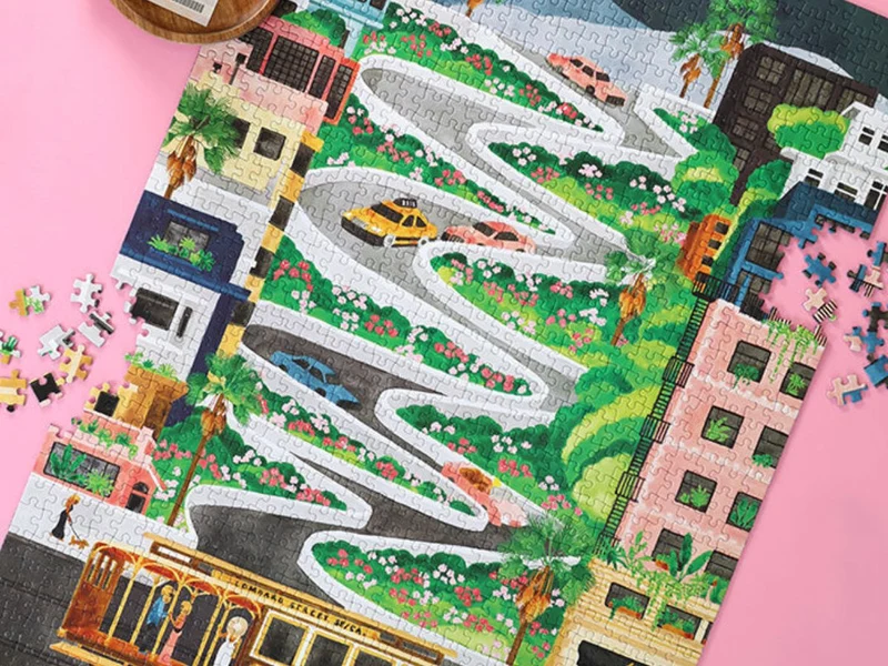 Puzzle Lombard Street 1000 pièces - ATWS