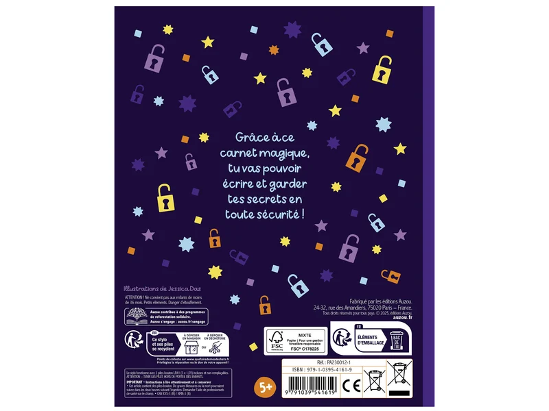 Ma papeterie créative – Mon carnet Top Secret - Auzou