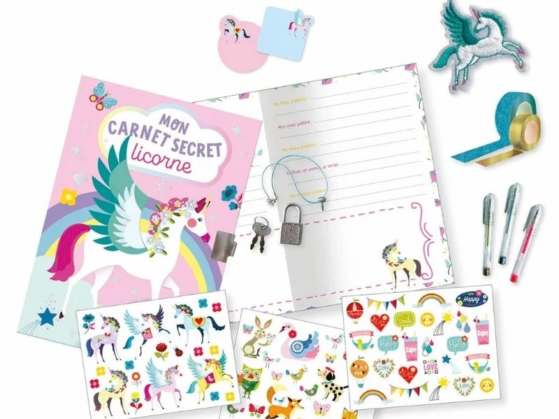 Mon carnet secret - Licorne - Auzou