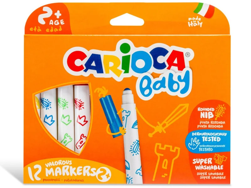 Set de 12 feutres 2+ - Carioca Baby