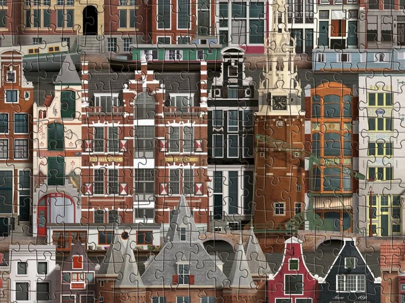 Puzzle 1000 pièces - Amsterdam - Martin Schwartz