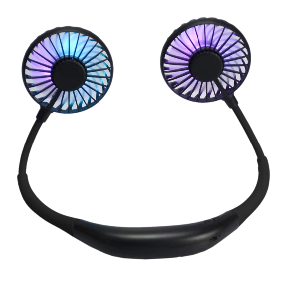 BLACK FANTASTIC NECK FAN