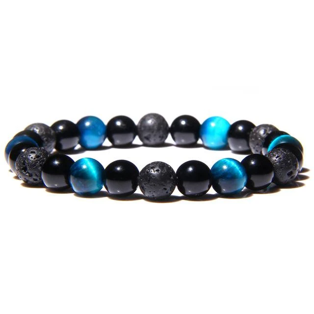 Bracelet Anti-Stress Pierre Bleu