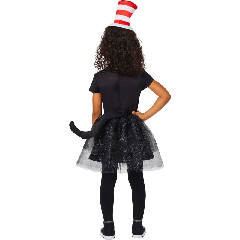 Dr. Seuss Cat in the Hat Costume for Toddlers, Dress and Mini Hat