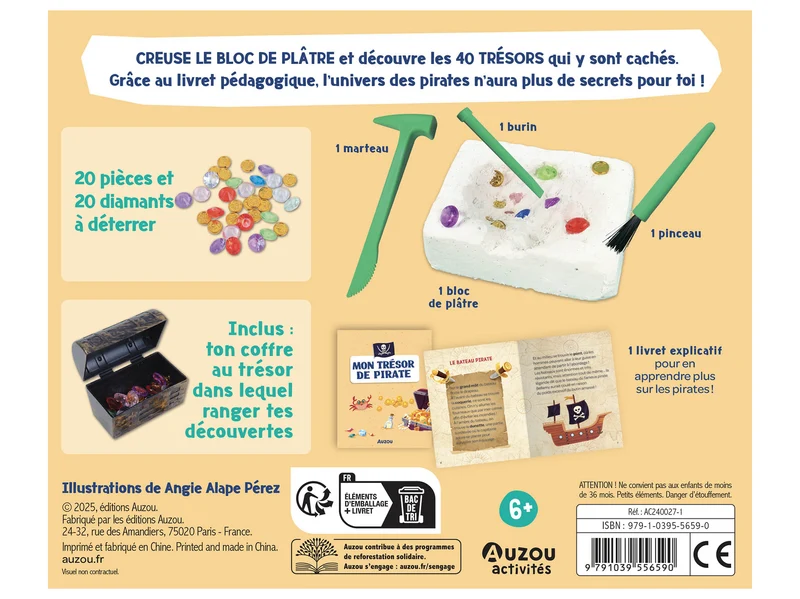 Mon trésor de pirate à déterrer - Auzou