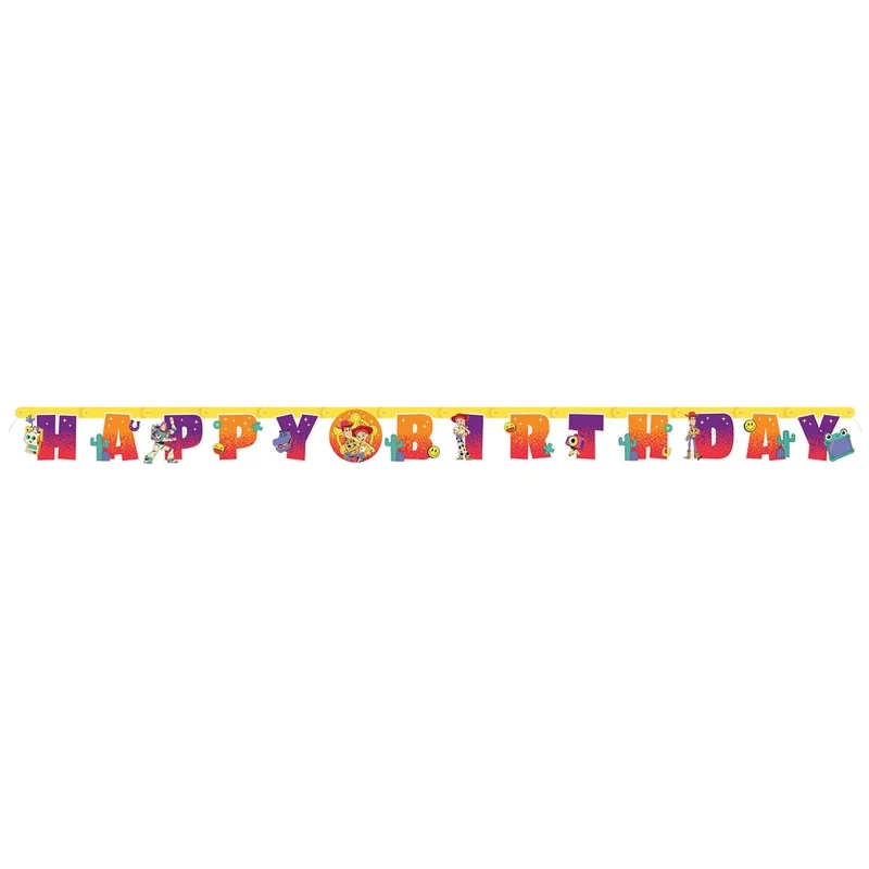 Toy Story "Happy Birthday" Paper Jointed Banner, 1 Count
