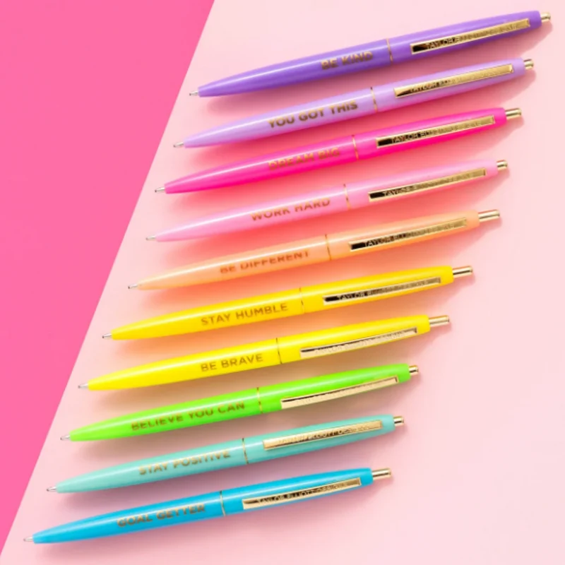 Set of 10 Motivational Pens