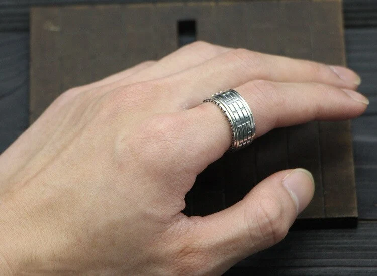 Bague Anti-Stress Chinoise Argent
