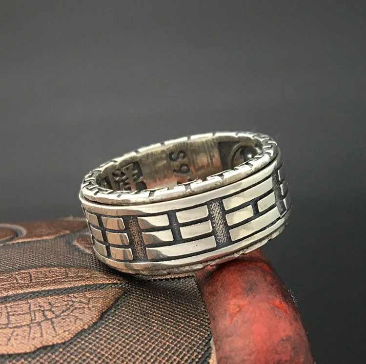 Bague Anti-Stress Chinoise Argent