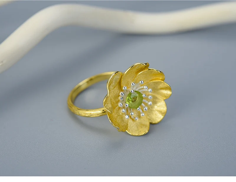 Bague Anti-Stress Lotus Argent