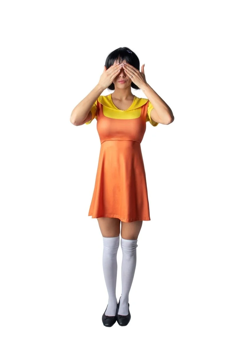 Game Doll Costume for Adults, Squid Game Inspired