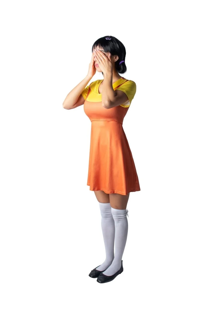 Game Doll Costume for Adults, Squid Game Inspired