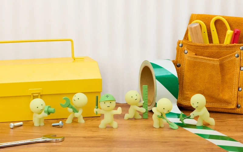 Smiski Construction Series Collectible Blind Box Figure