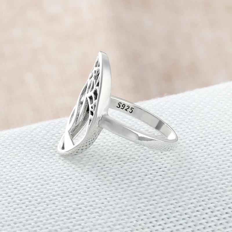 Bague Anti-Stress Argent Arbre Vie