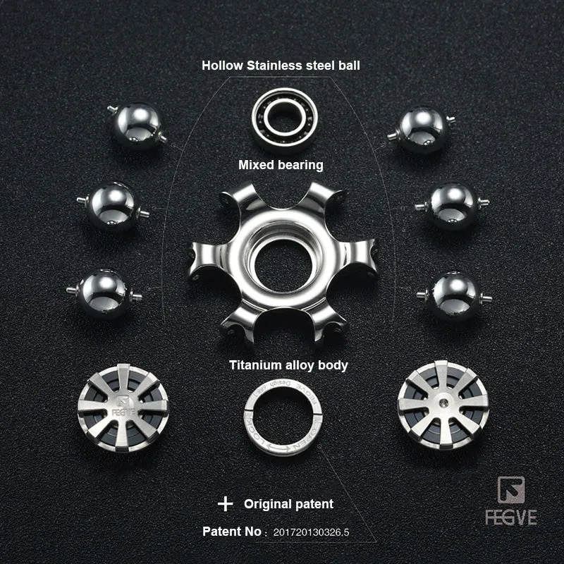 Hand Spinner Bleu Titane