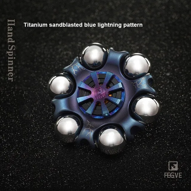 Hand Spinner Bleu Titane