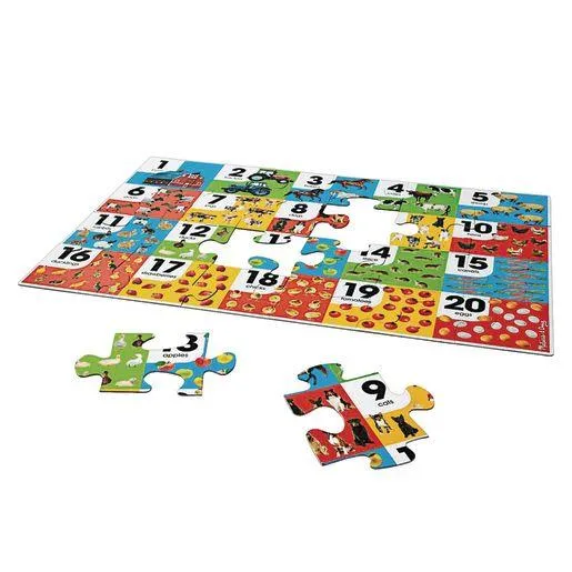 Melissa & Doug Floor Puzzle Farm Numbers / Puzzle de sol chiffres de la ferme