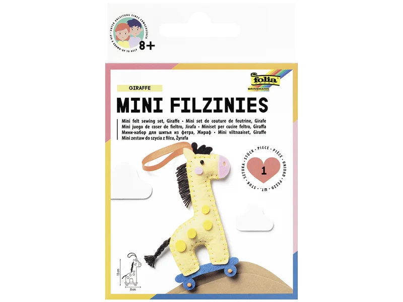 Mini kit de couture de feutrine Filzinies - 13 pièces