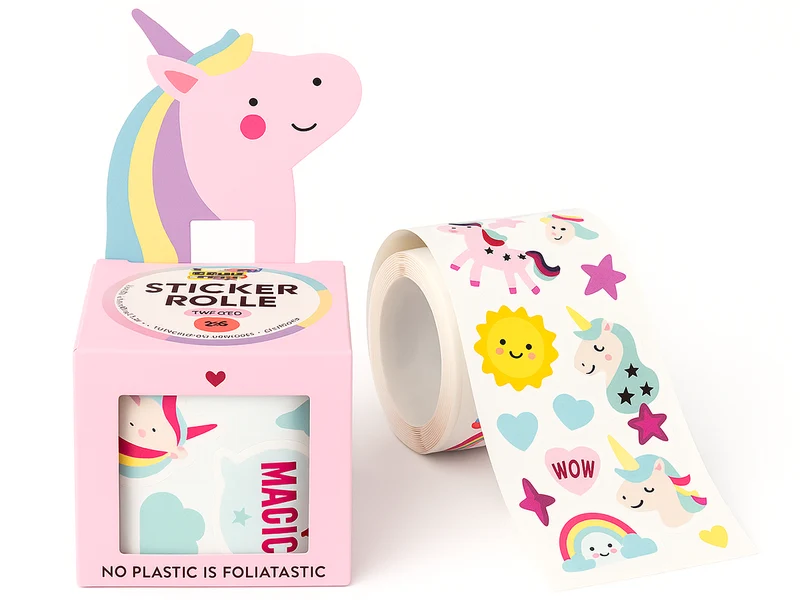 Rouleau de stickers Licorne 4m