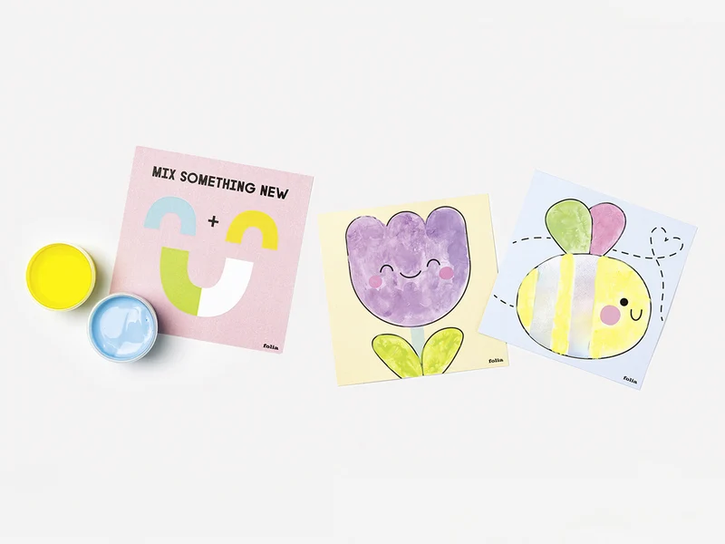 Kit de peinture aux doigts pour enfant - Sweet Rainbow