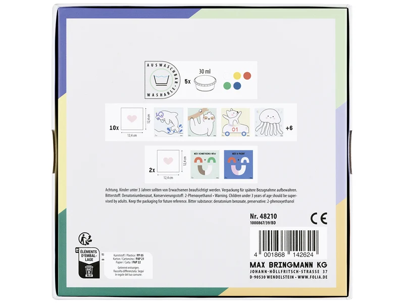 Kit de peinture aux doigts pour enfant - Happy Safari