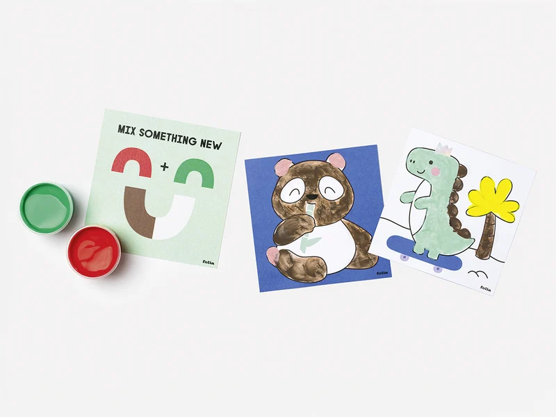 Kit de peinture aux doigts pour enfant - Happy Safari