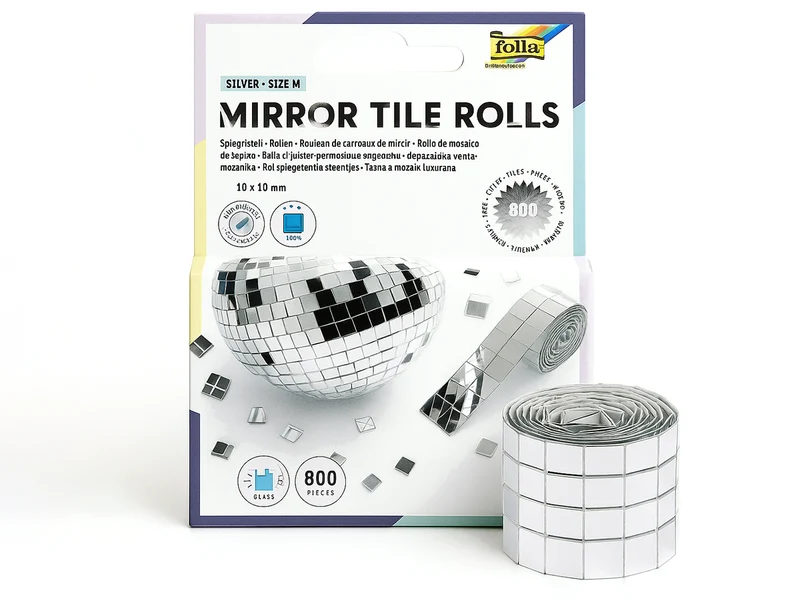 Rouleaux de mosaïque miroir taille M