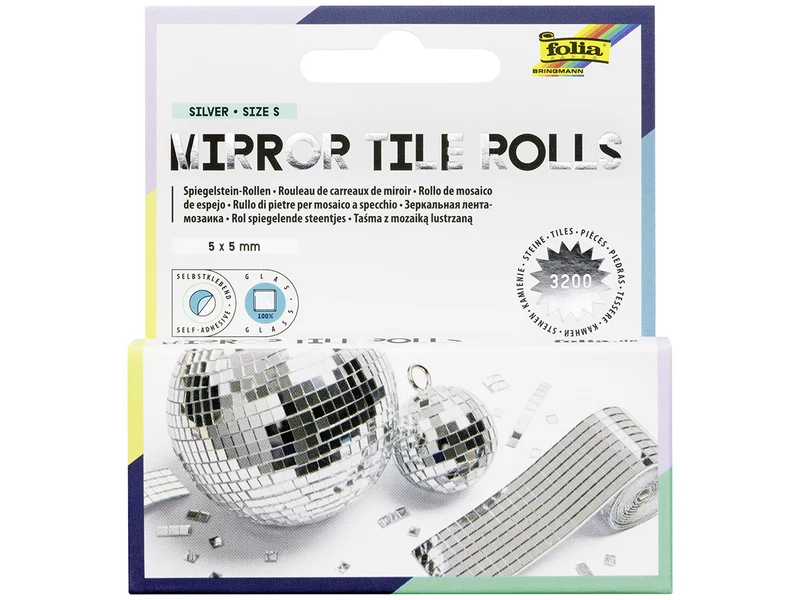 Rouleaux de mosaïque miroir taille S