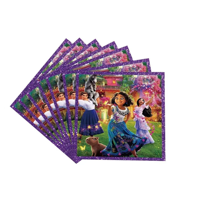 Casa Mágica Birthday Party Large Lunch Napkins, Encanto Inspired, 10 Count