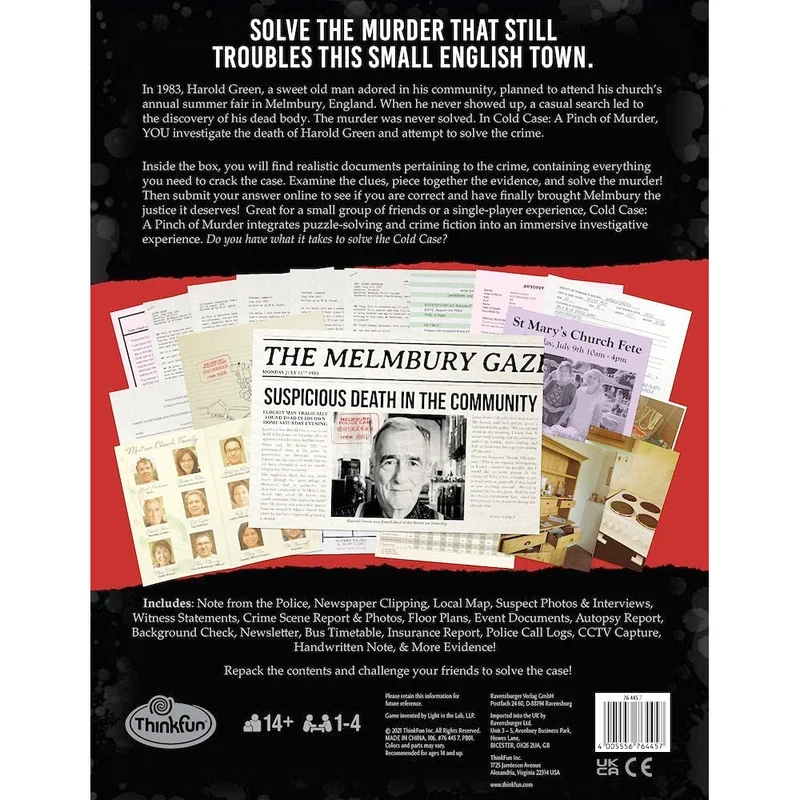 Cold Case A Pinch of Murder-
