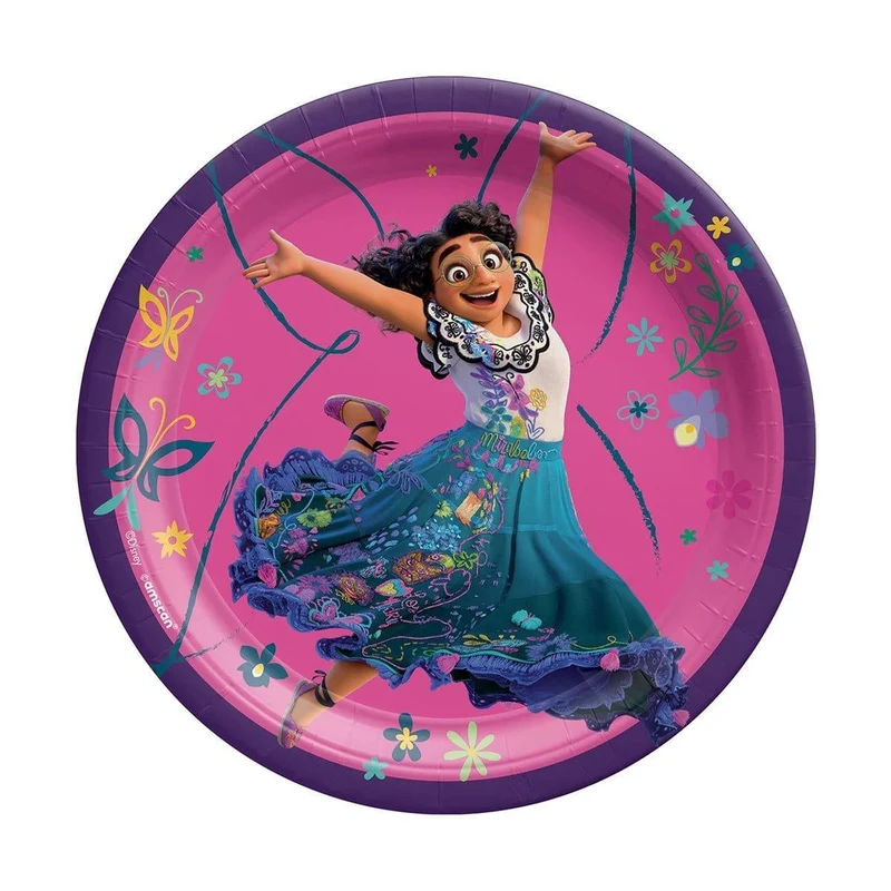 Casa Mágica Birthday Party Small Dessert Paper Paper Plates, Encanto Inspired, 7 in, 10 Count