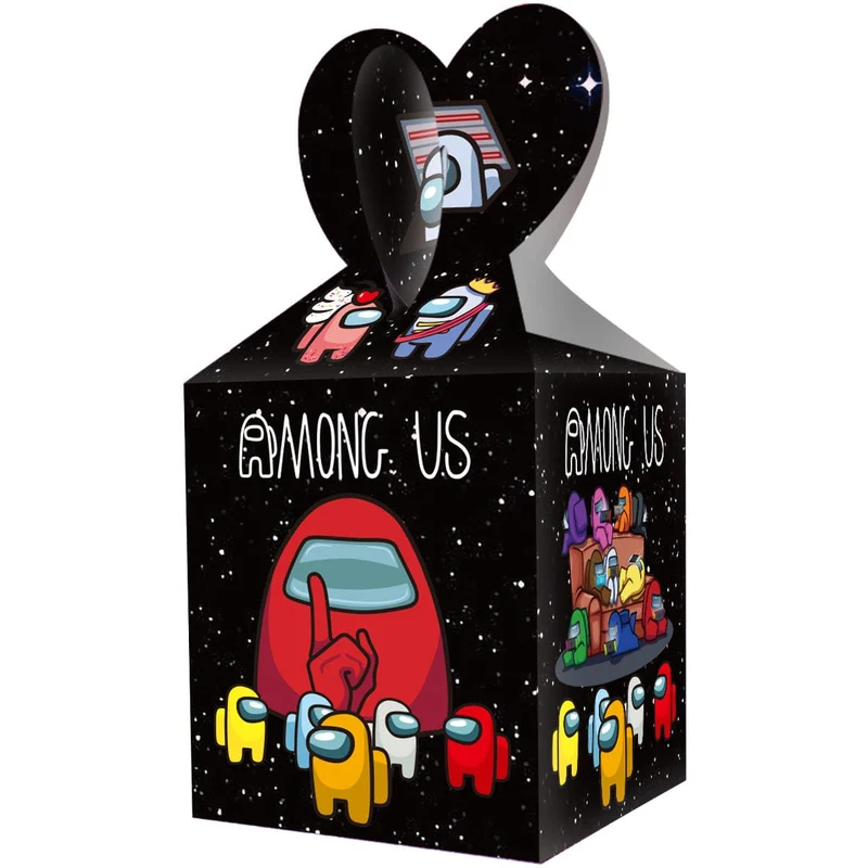 Impostor Favour Boxes, Among Us Inspired, 6 Count