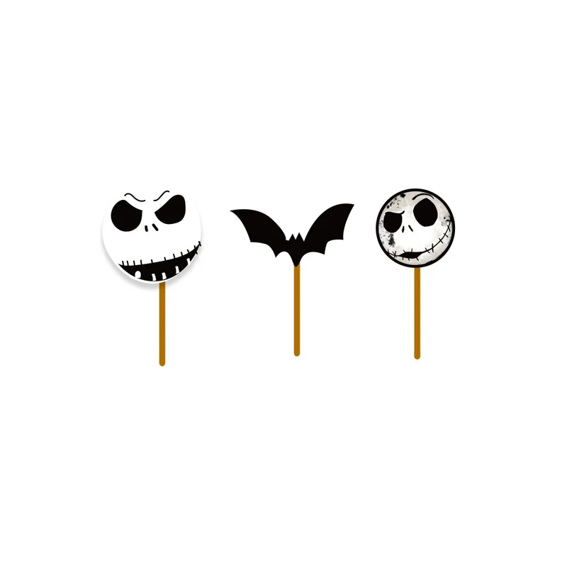 Fright Before Holidays Cupcake Toppers, Nightmare Before Christmas Inspired, 12 Count