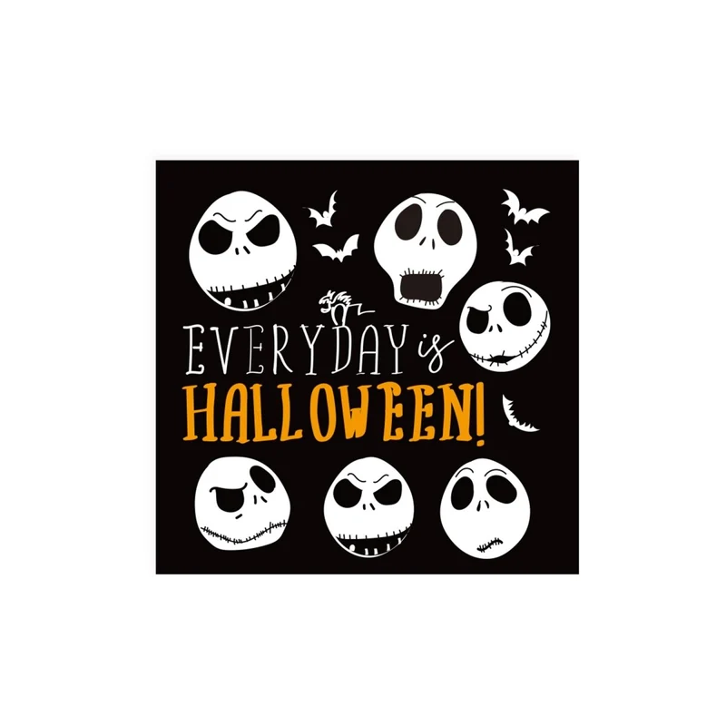 Fright Before Holidays Large Lunch Napkins, Nightmare Before Christmas Inspired, 16 Count
