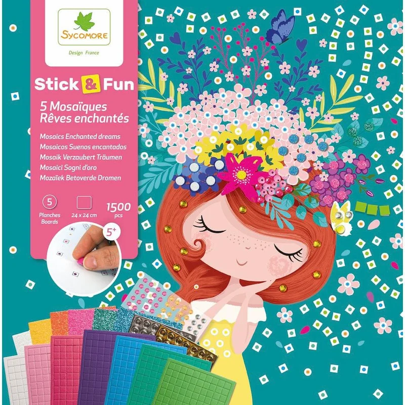 Sycomore Stick'N Fun L Mosaics Enchanted Dreams Craft Kit