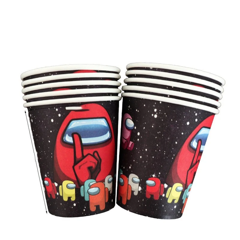 Impostor Paper Cups, Among Us Inspired, 10 Count