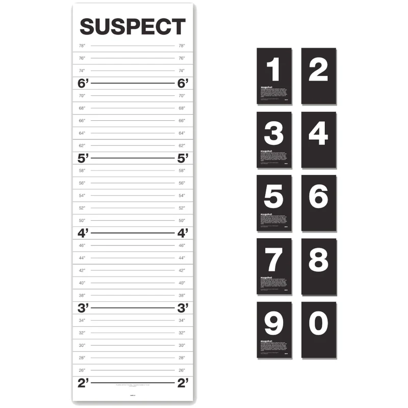 Mugshot Height Chart-